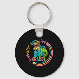 Hello First Grade Trex 1st Grade Back To School Ki Key Ring
