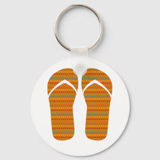 Hello Flip Flops Key Ring