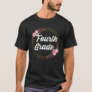 Hello Fourth Grade 4th Grade Teacher First Day Of  T-Shirt