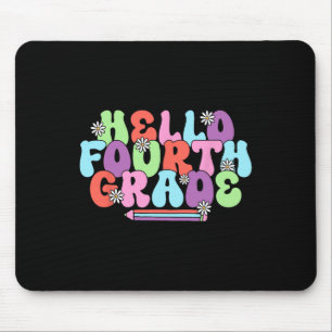 Hello Fourth Grade 4th Grade Teacher Girl Back To  Mouse Pad