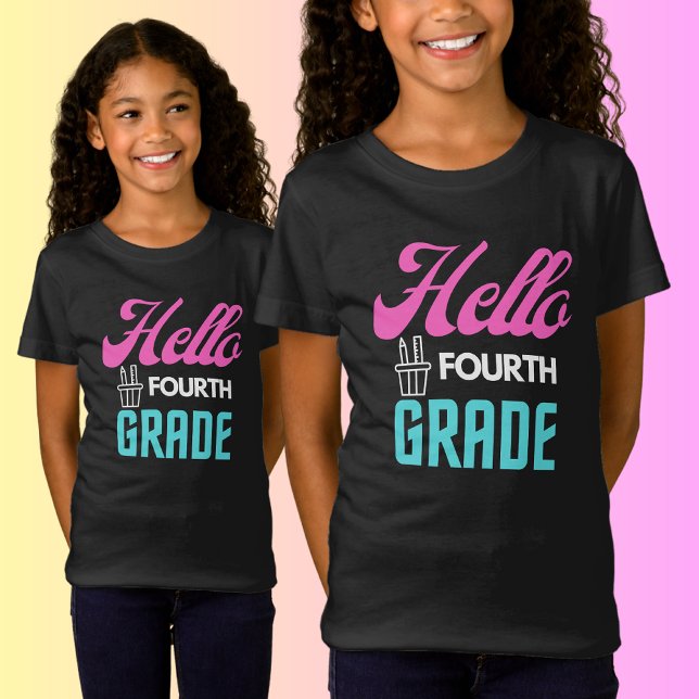 Hello Fourth Grade, Back To School T-Shirt (Creator Uploaded)