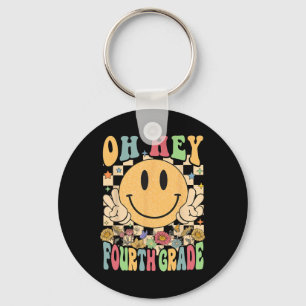 Hello Fourth Grade Teachers Student 4th Grade Back Key Ring