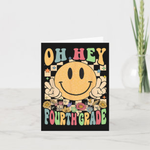 Hello Fourth Grade Teachers Student 4th Grade Byck Card