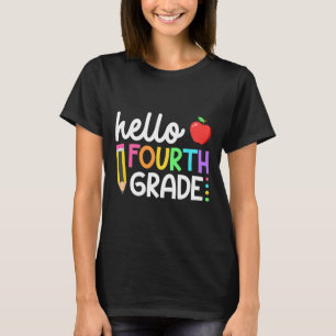 Hello Fourth Grade Team 4th Grade Back to School T T-Shirt