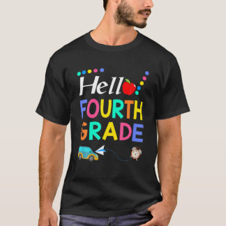Hello Fourth Grade Team 4Th Grade Back To School T T-Shirt