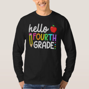 Hello Fourth Grade Team 4th Grade Back To School T T-Shirt