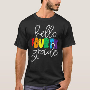 Hello Fourth Grade Team 4th Grade Back To School T T-Shirt