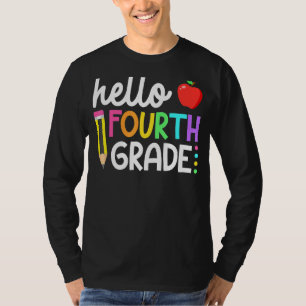 Hello Fourth Grade Team 4th Grade Back To School T T-Shirt
