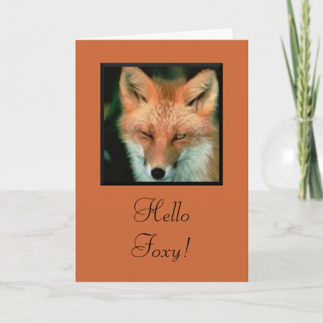 Hello Foxy Card (Front)