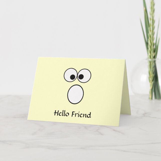 Hello Friend 2 Greeting Card (Front)
