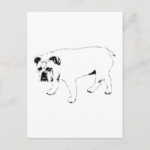Hello Friend, Bulldog Post Postcard