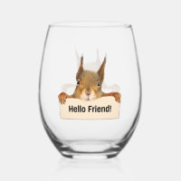 Hello Friend Funny Squirrel