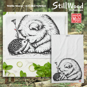 HELLO FRIEND • StillWood • Chow & Hedgehog Tea Towel