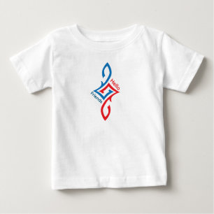 Hello Friends Simple Happy Greeting Design Baby T-Shirt