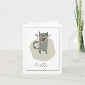 Hello Friendship Note Card