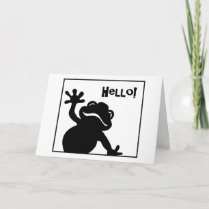Hello! Frog Greeting Card