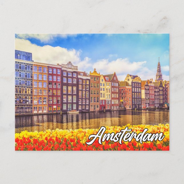 Hello From Beautiful Amsterdam, Netherlands Postcard (Front)
