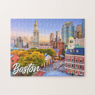 Hello From Boston, Massachusetts, United States Jigsaw Puzzle