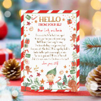 Hello From Elf Arrival Letter I'm Back Christmas 