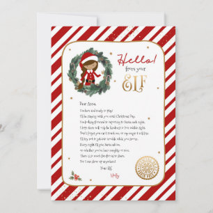 Hello from Elf Welcome Letter Invitation