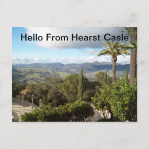 Hello From Hearst Castle Postcard