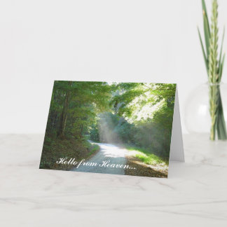 Hello from Heaven... Card