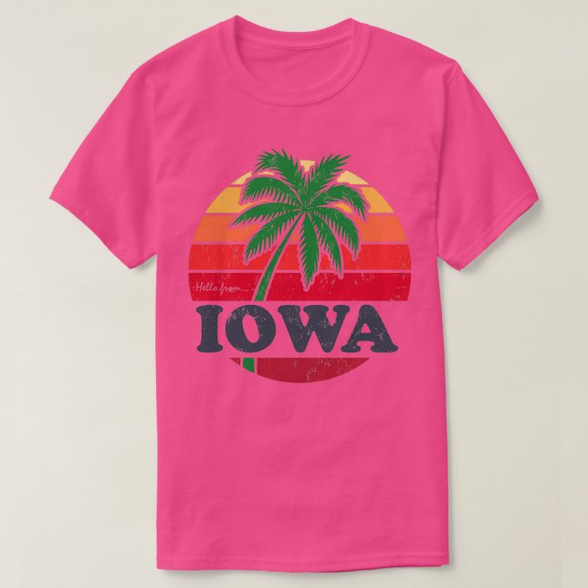 Hello from Iowa T-Shirt (Design Front)