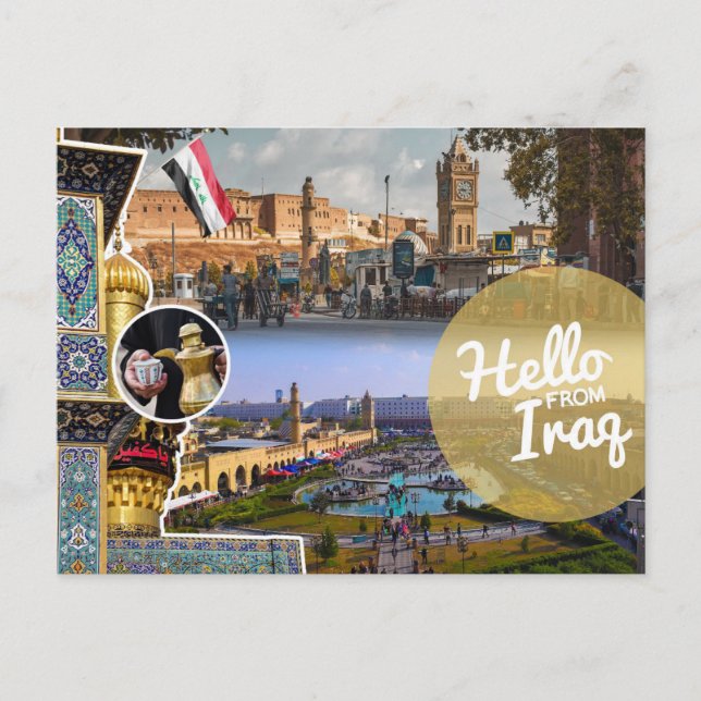 Hello From Iraq Postcard (Front)