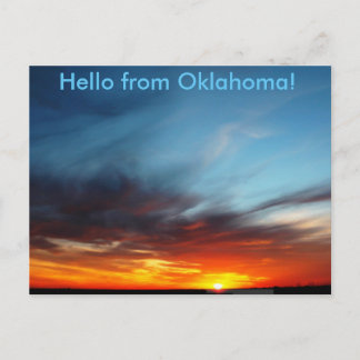 Hello from Oklahoms Postcard