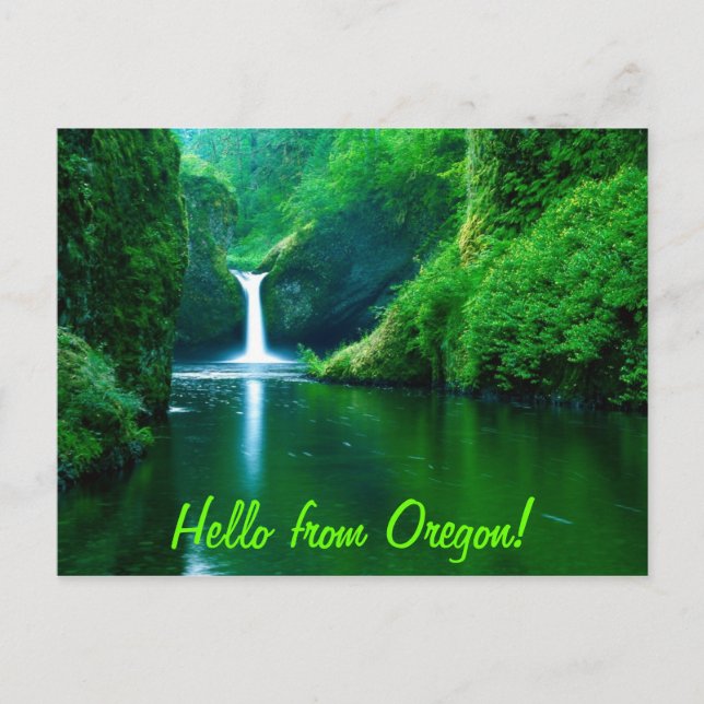 Hello from Oregon Postcard (Front)