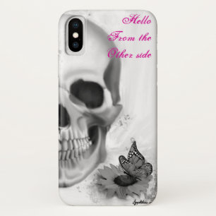 Hello from other side skull and flower Case-Mate iPhone case