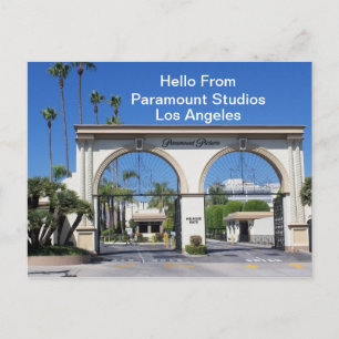 Hello From Paramount Studios    Postcard