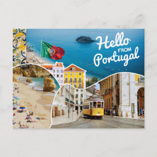 Hello from Portugal Postcard