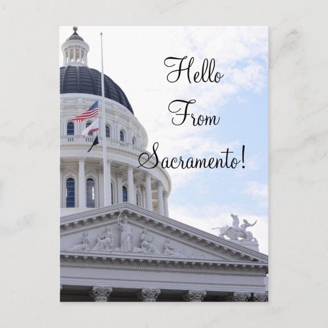 Hello From Sacramento Postcard (Front)