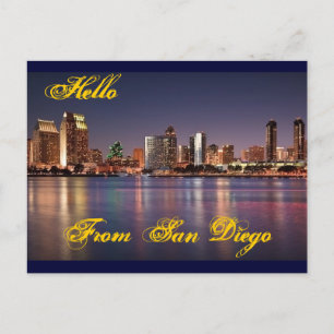 Hello From San Diego Post Card