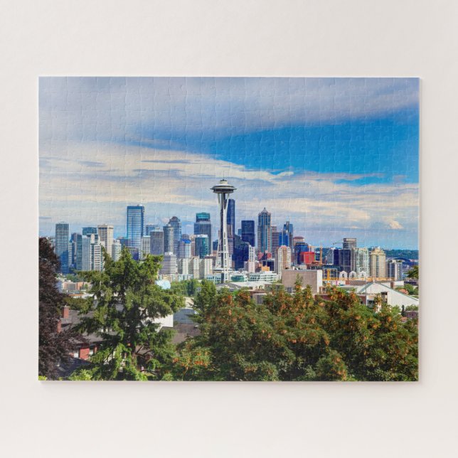 Hello from Seattle, Washington. Downtown View  Jigsaw Puzzle (Horizontal)