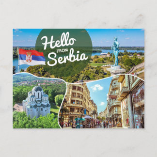 Hello from Serbia Postcard
