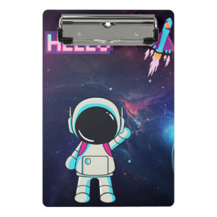 "Hello from Space" Mini Clipboard
