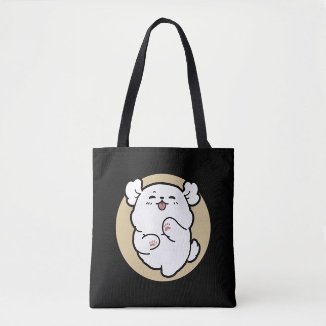 Hello from the Barked Side Tote Bag (Front)