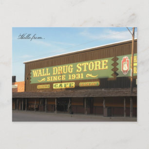 Hello from... Wall Drug Postcard