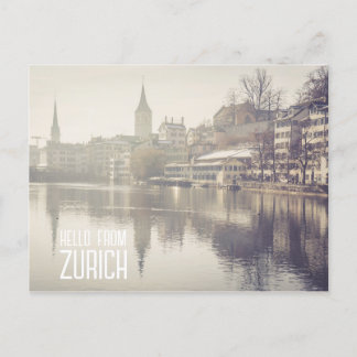Hello from Zurich Postcard