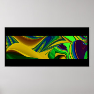 Hello Frühling und Hello Sonnenschein! Abstrakt Poster