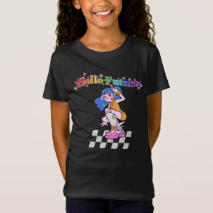 Hello Future Y2K Anime Girl T-Shirt