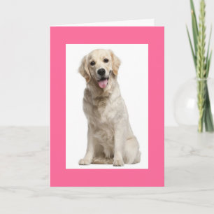 Hello Golden Retriever Puppy Dog Greeting Card