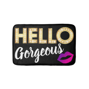 Hello Gorgeous Bath Mat