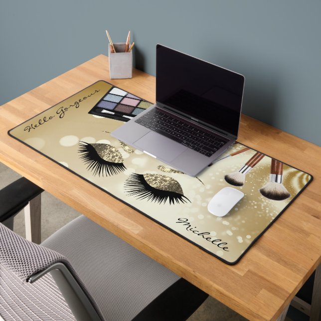 Hello Gorgeous - Beautiful Eyes - Personalise  Desk Mat (Office 2)