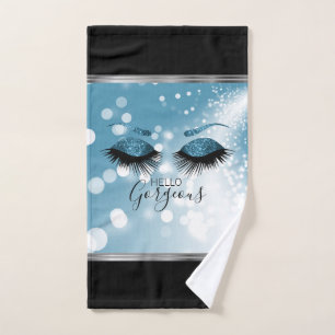 Hello Gorgeous Eyes - Blue  Bath Towel Set