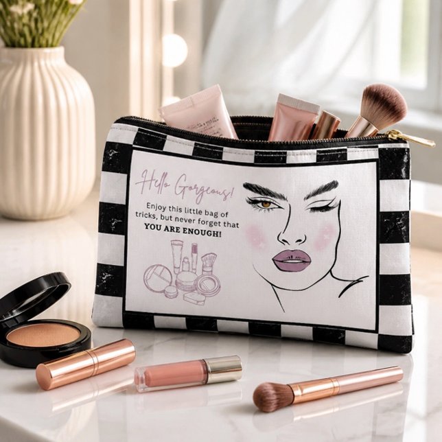 Hello Gorgeous Makeup Accessory Bag (Creator Uploaded)