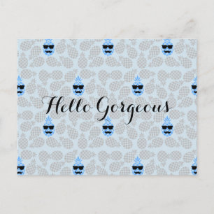 "Hello Gorgeous" Pineapple Postcard