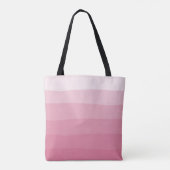 Hello Gorgeous Pink Watercolor Dipdye Stripe Tote Bag (Back)
